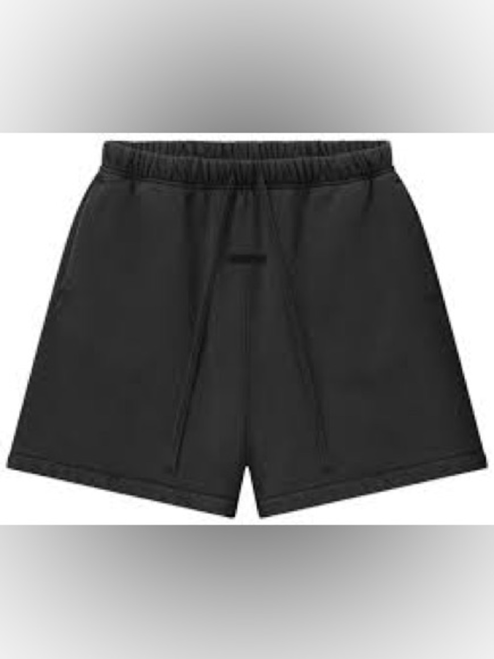 Essentials Black Men's Athletic Drawstring Shorts